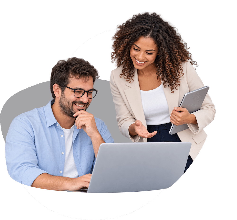 HR professionals reviewing candidate information during the hiring process
